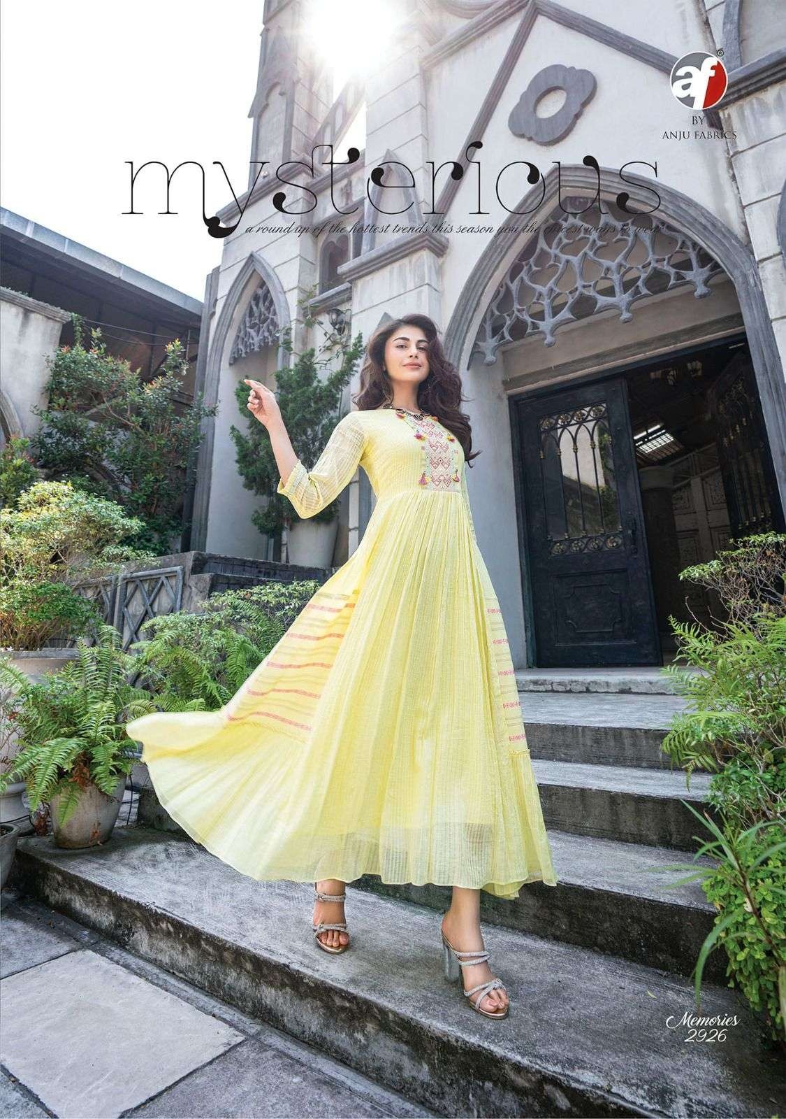 Mesmories Vol 4 By Anju Wholesale Long Anarkali Kurtis Orders In India